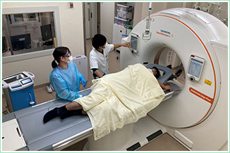 大腸CT検査の様子